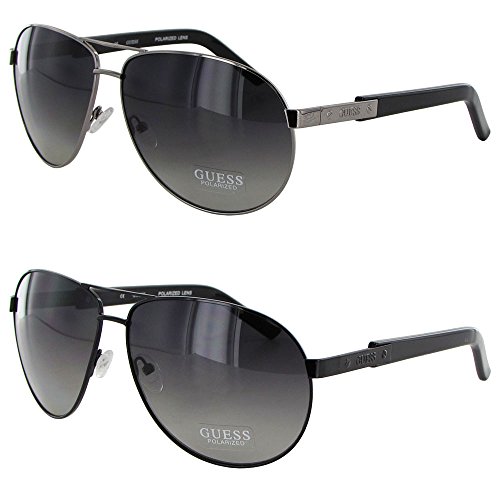 Guess Mens GUP 1013 Polarized Metal Frame Aviator Sunglasses