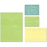 Sizzix Textured Impressions Embossing Folders 4PK - Thank You Set #5 by Rachael Bright