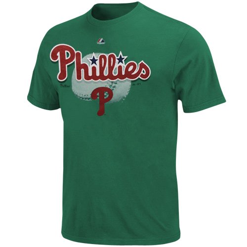 MLB Majestic Philadelphia Phillies St. Patrick's Day Think Celtic T-Shirt - Kelly Green (XX-Large) at Amazon.com