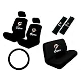 11 Piece NFL Auto Interior Gift Set - Miami Dolphins - A Set of 2 Seat Covers, 1 Rear... by A P Products