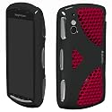 MSY GRAPHT Xperia&trade; PLAY用ケース Polyvalent Series スパイダー・グリップ for Xperia PLAY ブラックXレッド EPA06-008BKR