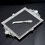 BAROQUE MARBLE CHEESE BOARD WITH KNIFE