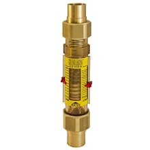 Hedland EZ-View Flowmeter, Polyphenylsulfone, For Use With Water, 3/4" Sweat
