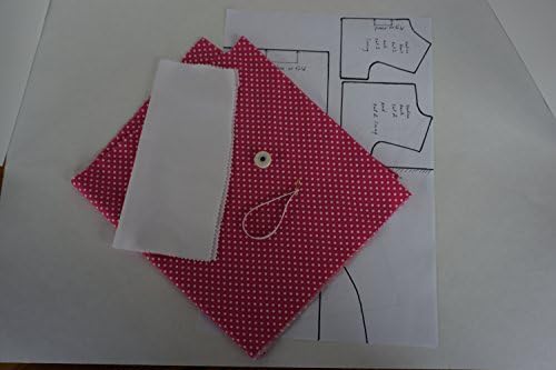 Doll Clothes Sewing Kit, Pink Capri Sumer Set Fits American Girl Doll