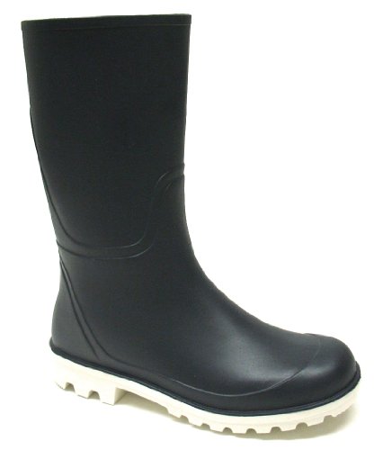 Avalanche Ladies Basic Wellingtons – Navy/White 