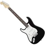 Fender American Standard Stratocaster Lefty Electric Guitar, Black Rosewood Fretboard