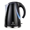 Russell Hobbs 14590 Stylis Kettle in Black Gloss Classic Design, 1.7 L