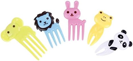 RowNumber1 Brightly Useful 10Pcs Animal Food Fruit Forks Beautiful Interesting Lovely Best For Kids Delicated