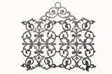Prestige Cast-Iron Scrollwork Fireplace Screen Single Panel With Arch