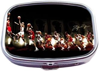 Michael Jordan Fashion Image Custom Unique Pill Case Medicine Tablet Holder two compartment Pillbox