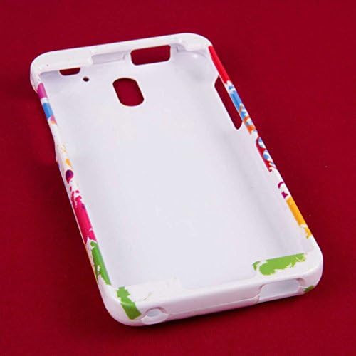 HTC Desire 610 Case, MPERO SNAPZ Series Glossy Case for HTC Desire 610 - White Paint Splatter