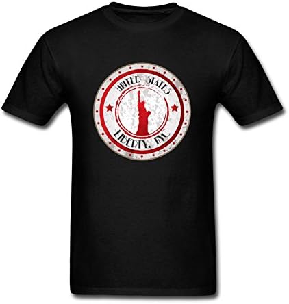 Malcobess Men's Statue Of Liberty Short Sleeve T shirt XXL