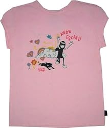 Emily the Strange juniors women's shirt tee Know Escape Pink