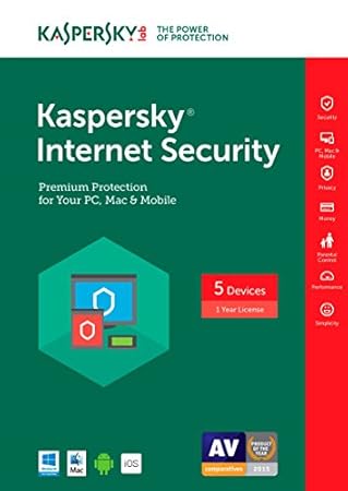 Kaspersky Internet Security 2017 | 5 Device | 1 Year | Download