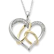 Sterling Silver To Have and To Hold Heart Sentimental Expressions Necklace