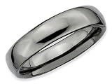 Stackable Expressions Sterling Silver Black-plated Polished Stackable Ring