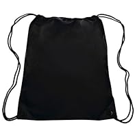 Bags for LessTM Sports Drawstring Backpack Bag, Black