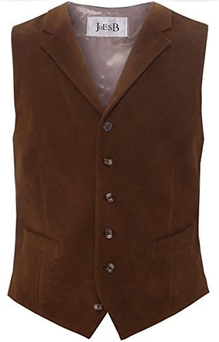 Jules B Suede Effect Waistcoat Tan US40R / EU50R