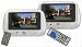 Elta 8930 Auto DVD-Set mit DVD-Player und 2 x 7 Zoll LCD-Monitor silber
