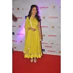 MADHURI DIXIT STYLE YELLOW ANARKALI SUIT-7636