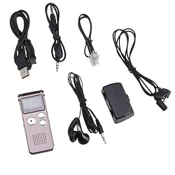 AGPtek&reg; 4GB Bulit-in Rechargeable Lithium Battery Digital Telephone Sound Voice Recorder + Mp3/wma/mp1/mp2 Player , up to 20 Hour Continuous Recording and up to 13 Hour Continuous Playback