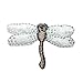 ID 0474E Tiny Dragonfly Patch Garden Fairy Bug Embroidered Iron On Applique