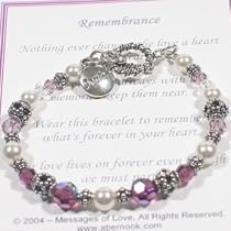 Message of Love Jewelry Remembrance Comfort Bracelet, Available in Various Sizes