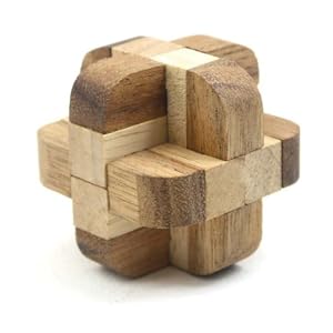 Diamond Cube Tactile Wooden Puzzle