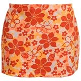 A-Line Tennis Skirt Orange Flowers