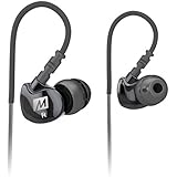 MEE audio Sport-Fi M6 Noise Isolating In-Ear Headphones with Memory Wire (Black)