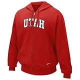 Nike Utah Utes Crimson Classic Full Zip Fleece Hoody Sweatshirt