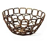 Front Of The House Coppered Linked Bowl