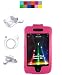 Ipod touch data cable + wall charger + car charger + 3rd generation ipod touch carrying case + screen protector kit + cloth (Ipod 3G, Froza Magenta)