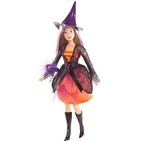 Halloween charm barbie doll