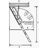 Century Stairs BET100F Folding Attic Stairs by Century