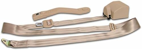 safeTboy 9456 Tan Retractable Seat Belt Standard Buckle (3-Point)