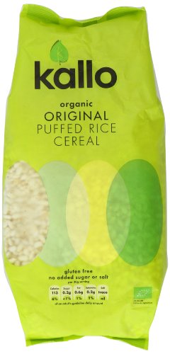 Kallo Organic Natural Puffed Rice Wholegrain Cereal 225 g (Pack of 4) Kallo Organic Natural Puffed Rice Wholegrain Cereal 225 g (Pack of 4) picture