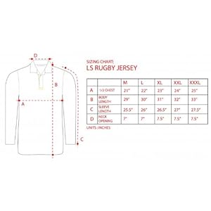 Guinness Traditional Rugby Jersey - Black & Cream, 4XL