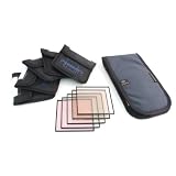 Formatt 4x4 HD/DV Talent Enhancemant Filter Kit includes 4X4 Low Contrast #1, HD/DV Soft Effects #2, Skin Tone Enhancer #2, Warm Black SuperMist #1/2 and Clear SuperMist #1/2 in a KATA Vertical Filter Pouch