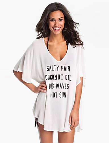 ZZWL Cheap Cothes Ladies Swim Cover up White Loose Guyana Ubuy