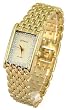 GENEVE Men's Gold-Tone Swiss-Quartz Watch with Austrian Crystals. Model GEN-1005