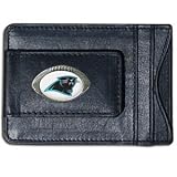 NFL Football Carolina Panthers Leather Money Clip Card Holder