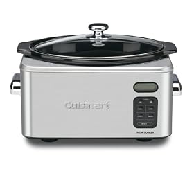 Cuisinart PSC-650 6.5 Quart Programmable Slow Cooker, Brushed Stainless Steel