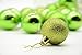 AMS Shatterproof Clear Plastic Christmas Ball Ornaments Decorative Xmas Balls Baubles Set with Christmas Trees Decorations (6cm Green)