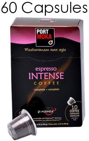 Espresso Intense Coffee Capsules (Multipack - 60 Pods) * Nespresso ® Compatible Capsules - N-size Compatible