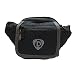 Donex Solid Polyester Unisex flap waist pouch Black RS.349.00