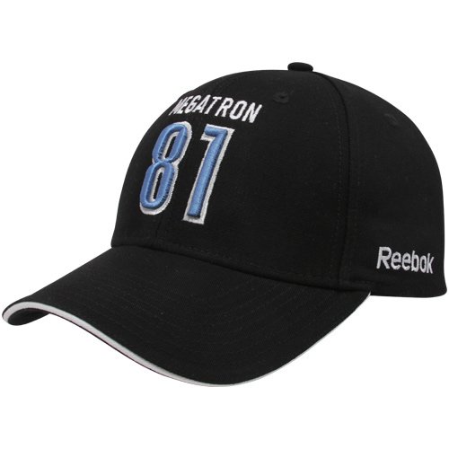 Reebok Calvin Johnson Detroit Lions #81 Black Megatron Player Adjustable Hat