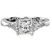 1.63 CT E VS1 PRINCESS DIAMOND ENGAGEMENT RING