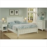 Arts and Crafts 3 Piece Headboard Bedroom Set in White
