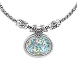 Ancient Glass Heavy Oval Necklace